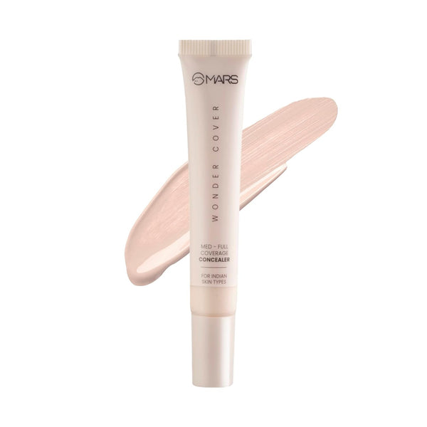 MARS Wonder Cover Liquid Concealer | Creaseproof & Easy to Blend Concealer for Face Makeup (12ml)