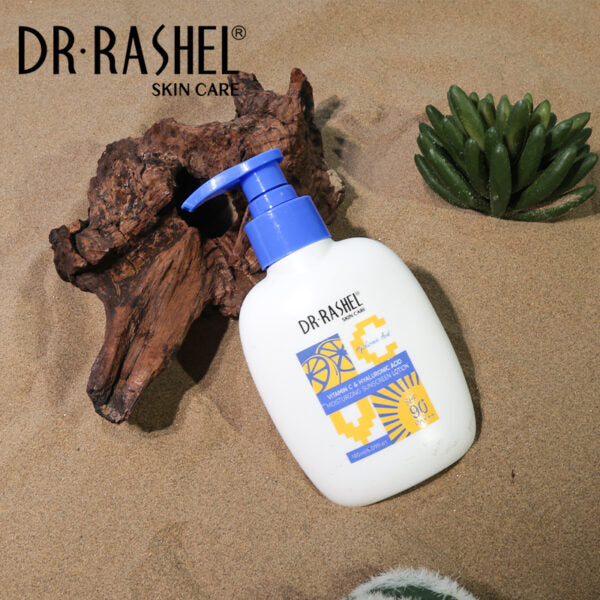Dr Rashel Vitamin C & Hyaluronic Moisturizing Sunscreen Lotion SPF 90 (180ml)