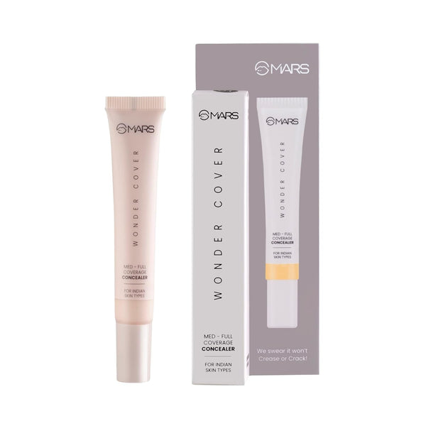 MARS Wonder Cover Liquid Concealer | Creaseproof & Easy to Blend Concealer for Face Makeup (12ml)