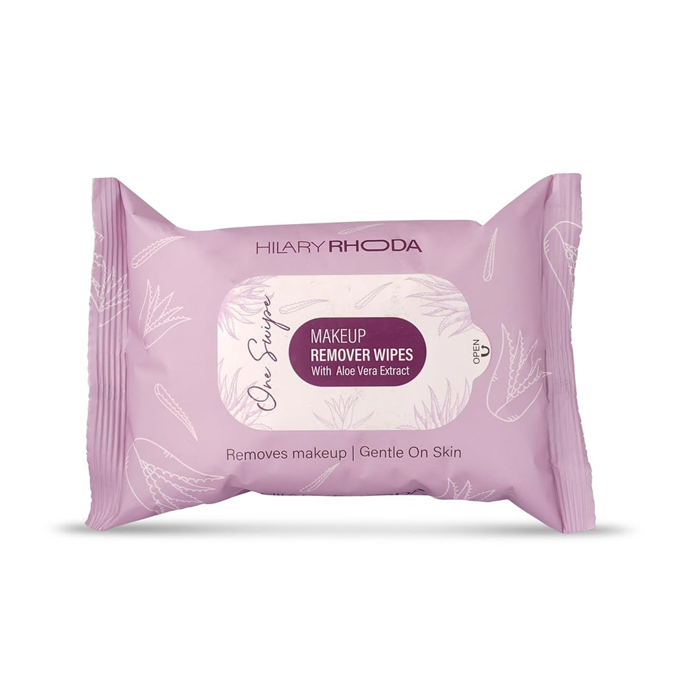 Hilary Rhoda One Swipe Makeup Remover Wipes | Aloe Vera Infused Makeup Remover WipesParaben-Free | 25 pcs