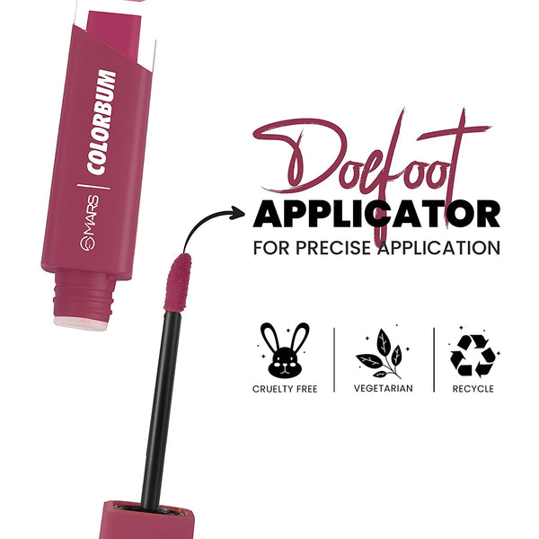 MARS Colorbum Liquid Matte Lipstick for Women | Smudge Free | Water Proof & Long-lasting 5.5ml