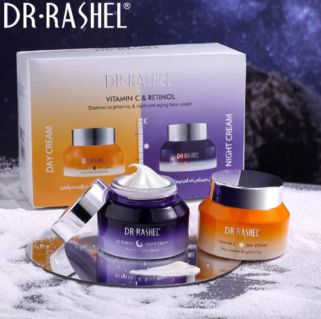 Dr Rashel Vitamin C And Retinol Day & Night Cream - Day & Night - Pack Of 2