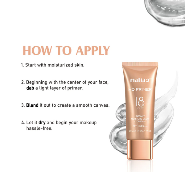 Maliao HD Primer Instant Moisture Glow Hydratant SPF15/PA++