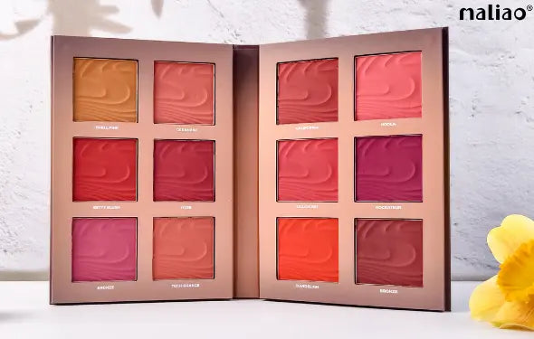 Maliao Blusher Contour Palette - Lightweight, Soft-Textured Powder