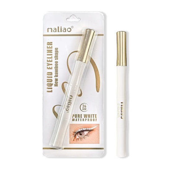 Maliao Liquid Eye Liner New Bamboo Shape Waterproof Pure White Long Stay