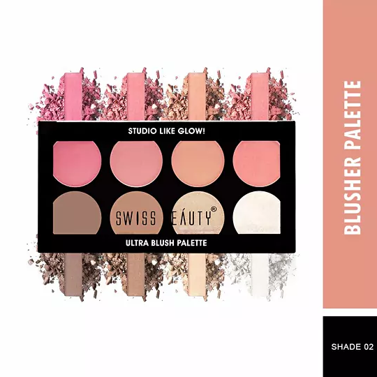 SWISS BEAUTY ULTRA BLUSH PALETTE, FACE MAKEUP, 16G