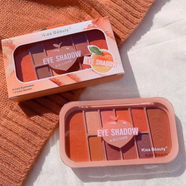KISS BEAUTY EYESHADOW & BLUSH KIT (CORAL)