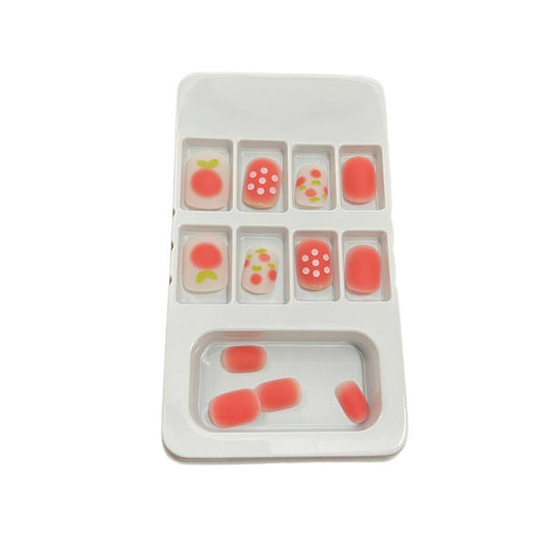 Fake Nails Press On French Nails (12Pcs/Box ) Nails Set Press On Nail Tips With 12Pcs Glue Sticker Nail Art | Salon Nail art at home