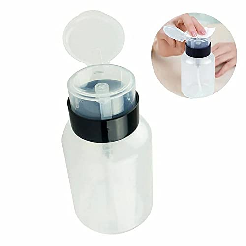 Push Down Empty Lockable Pump Dispenser Bottle for Nail Polish and Makeup Remover-Nail Polish Dispenser-Nail polish Remover Pump