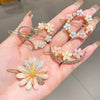 Fancy Premium Quality Flower Hair Pins pack of 4 pcs Hair Clip (Multi-colour)