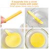 Face Compressed Facial Cleaning Wash Puff Sponge Cleansing Pad (12-pieces, Yellow)