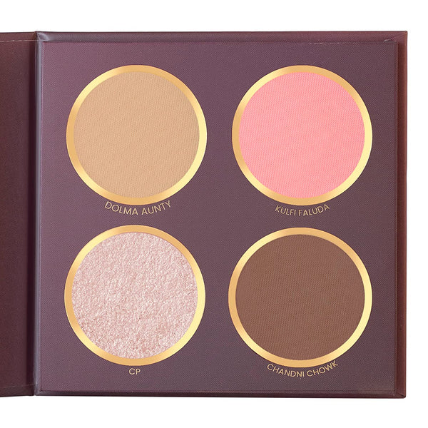 Mars City Paradise 9 Color Eyeshadows With Highlighter, Blusher, Bronzer & Face Powder Makeup Kit 16G |Shades are Extremely Soft To Touch | Dilwaalo ki Dilli