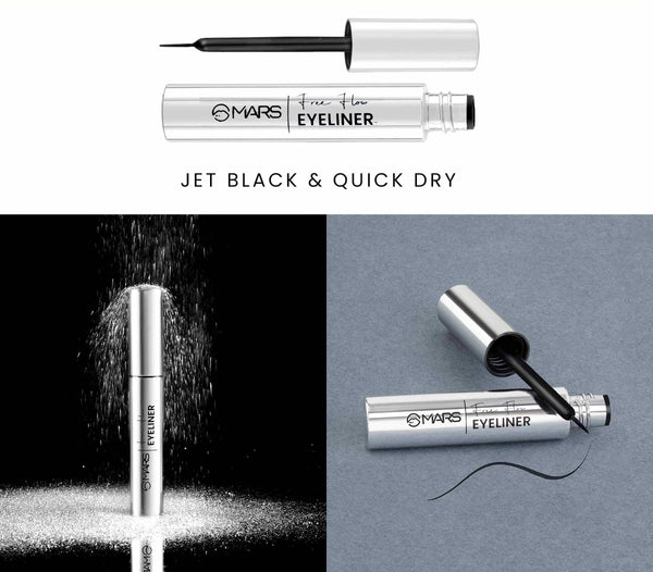 Mars Black Liquid Eyeliner | Free Flow Eyeliner