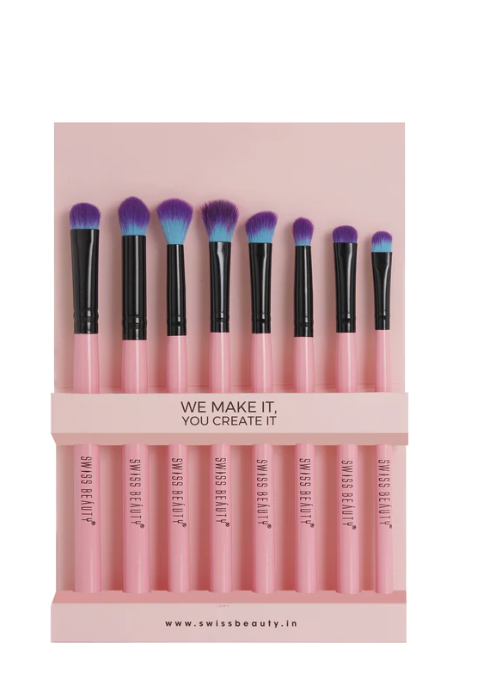 Swiss Beauty Pro Series Eye Brush Set-8 in 1