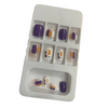 Fake Nails Press On French Nails (12Pcs/Box ) Nails Set Press On Nail Tips With 12Pcs Glue Sticker Nail Art | Salon Nail art at home
