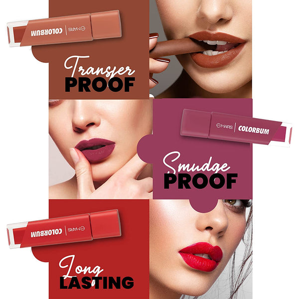 MARS Colorbum Liquid Matte Lipstick for Women | Smudge Free | Water Proof & Long-lasting 5.5ml