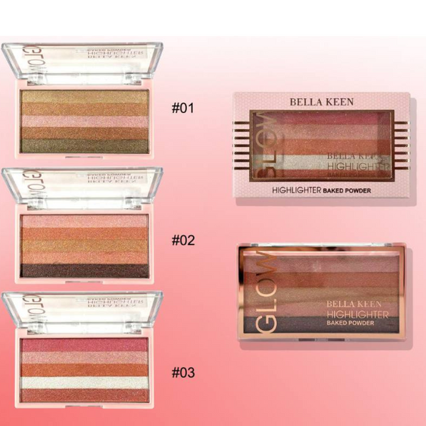 Bella Keen Highlighter Baked Powder-BK151