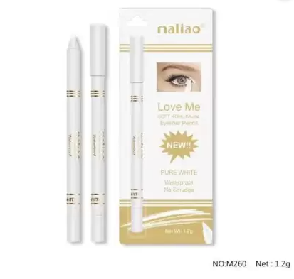 Maliao Soft Kohl Kajal Eyeliner Pencil  (White, 1.2 g)