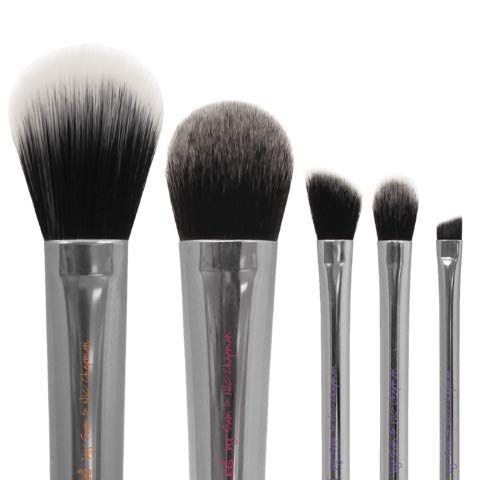 RT Glam Silver Makeup Brush Set (Pack of 5) Multipurpose