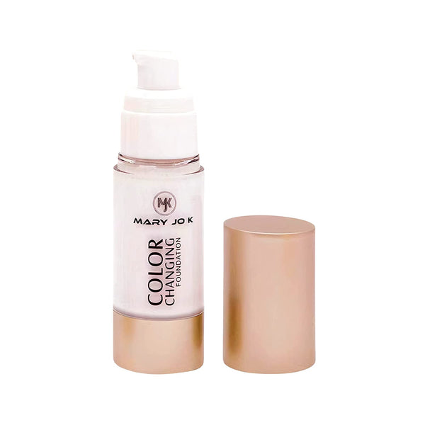 Mary Jo K Color Changing Foundation Liquid Water proof Satin Finish Foundation (White, 20 ml)