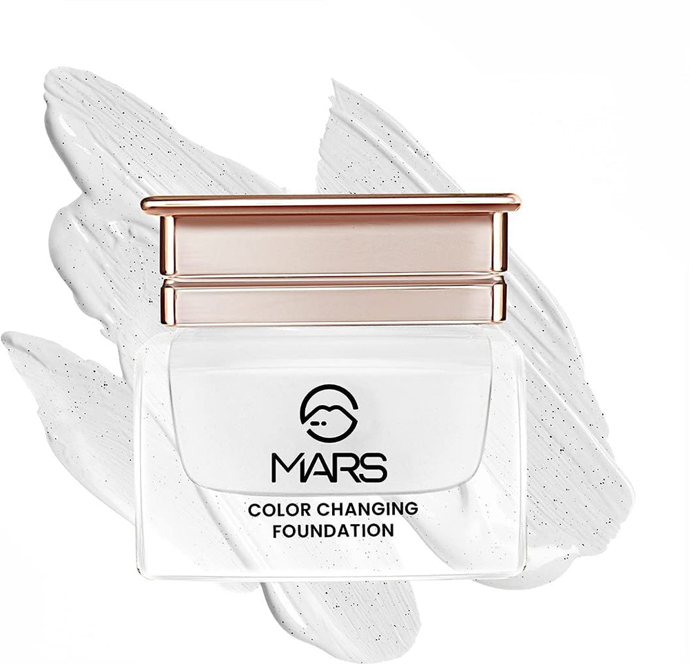 MARS Color Changing Foundation Liquid Water proof Satin Finish Foundation (White, 20 ml)