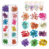 Mix Dried Flowers Nail Decorations Jewellery Natural Floral Leaf Stickers 3D Nail Art Designs Polish Manicure