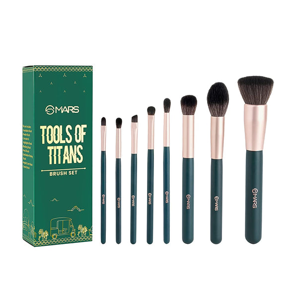 Mars Professional Premium 8 Pcs Makeup Brush Set For Professional Home Use, BS02