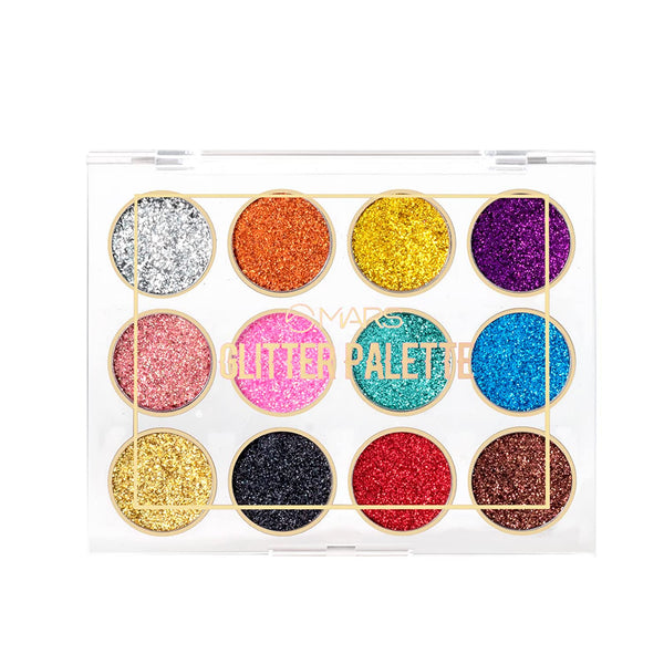 Mars Glitter Eyeshadow Palette | 12 shades