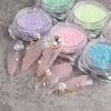 Sugar Nail Powder Pigment Acrylic Powder Shiny Dipping dust Nail Art Glitter Sequins Design Manicure Decoration Pack of 12