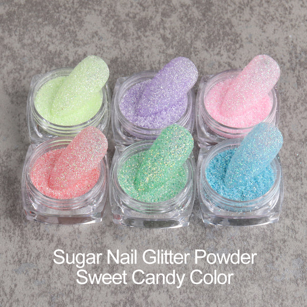 Sugar Nail Powder Pigment Acrylic Powder Shiny Dipping dust Nail Art Glitter Sequins Design Manicure Decoration Pack of 12