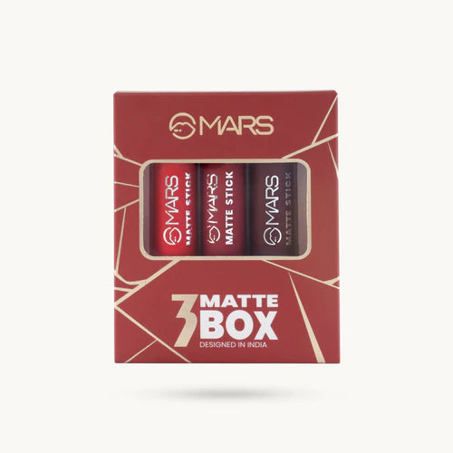 Mars Matte Lipsticks Box | Set of 3