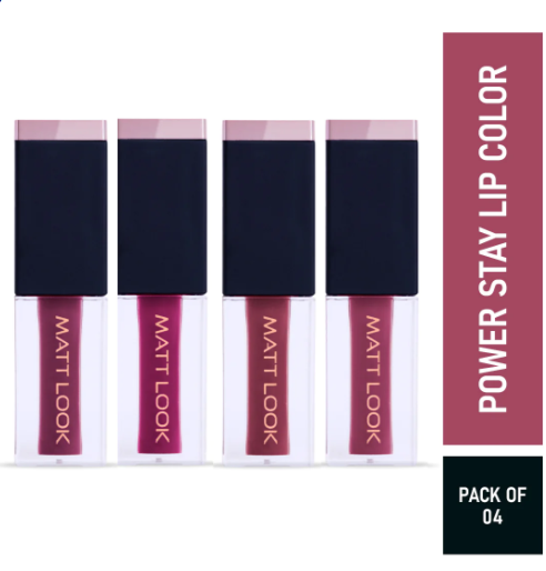 Mattlook Power Stay Lip Color (Pack Of 4)