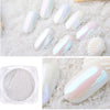 Pearl Mermaid Colorful Nail Powder Fairy White Gloss Nails Art Pigment UV Gel Polish Mirror Chrome Dust (7 Pieces)