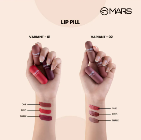 Mars Matte Lip Pills | Set of 3