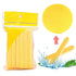 Face Compressed Facial Cleaning Wash Puff Sponge Cleansing Pad (12-pieces, Yellow)