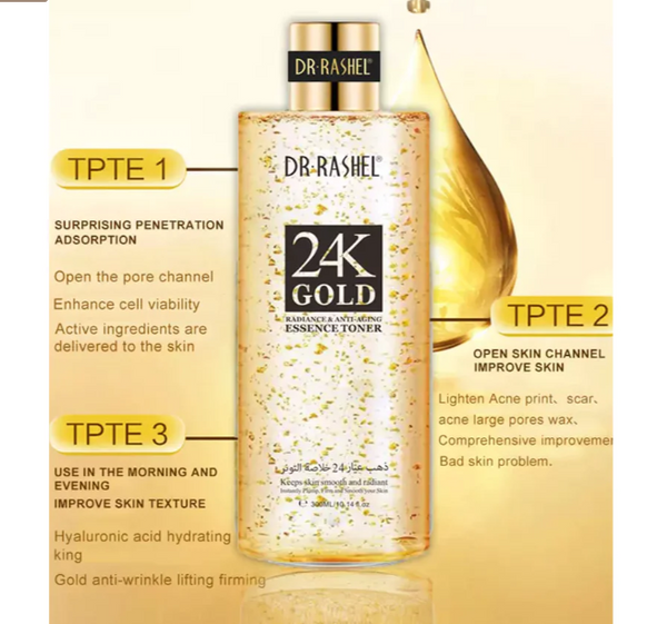 Dr. Rashel 24K Gold Radiance & Anti-Aging Skin Care 5 Piece Set