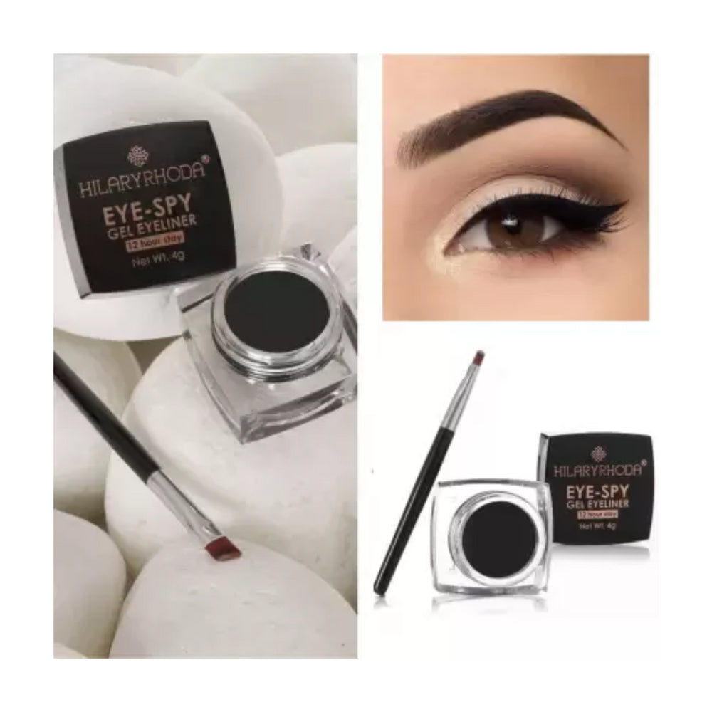 Hilary Rhoda Eye Spy Gel Eyeliner Kajal Smudge-proof & Waterproof Eyeliner 4 g  (Black)