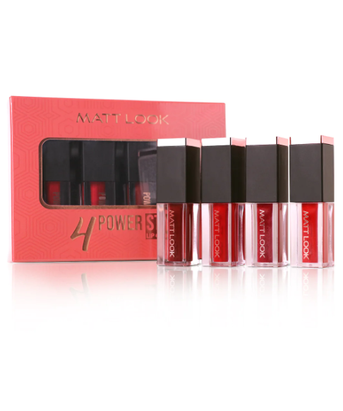 Mattlook Power Stay Lip Color (Pack Of 4)
