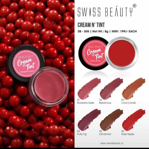 Swiss Beauty LIP AND CHEEK CREAM N' TINT