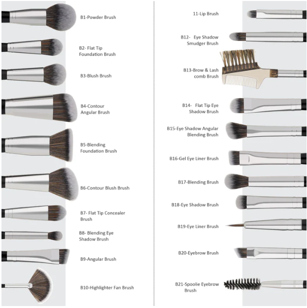 Swiss Beauty PROFESSIONAL SERIES MAKEUP BRUSH 20 PCS SET